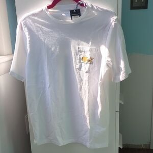Vineyard Vines White Short Sleeve Tee with Pocket Graphic
